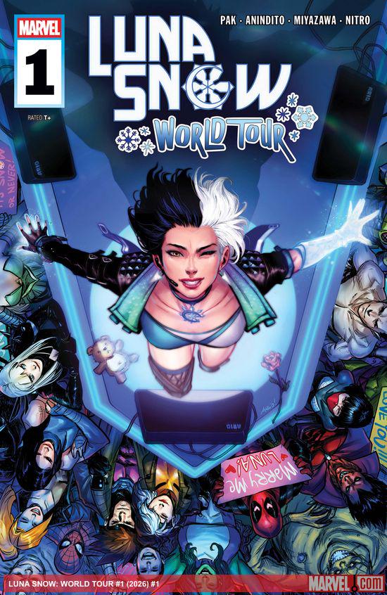 Cover of Luna Snow: World Tour #1, published by Marvel