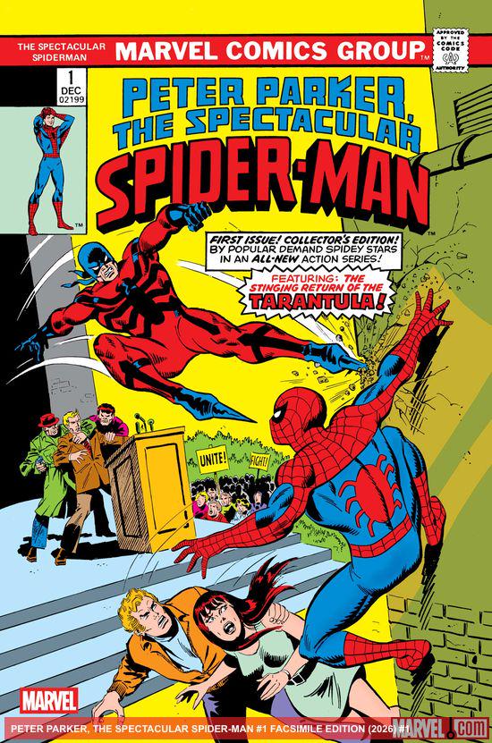 Cover of PETER PARKER, THE SPECTACULAR SPIDER-MAN FACSIMILE EDITION #1, published by Marvel