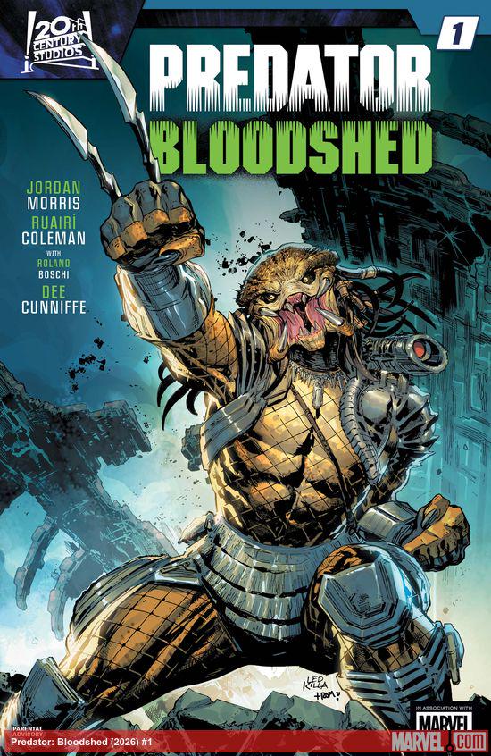 Cover of Predator: Bloodshed #1, published by Marvel