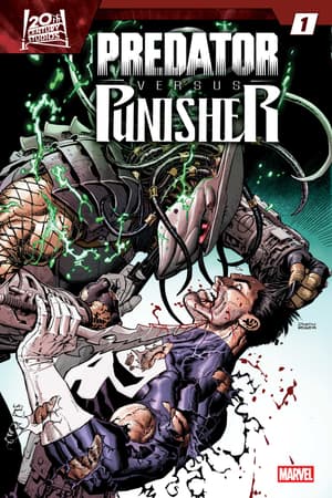 Cover of Predator Vs. Punisher #1, published by Marvel