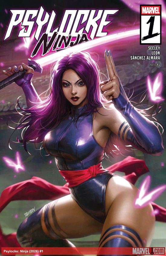 Cover of Psylocke: Ninja #1, published by Marvel