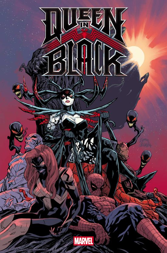 Cover of Queen In Black #1, published by Marvel