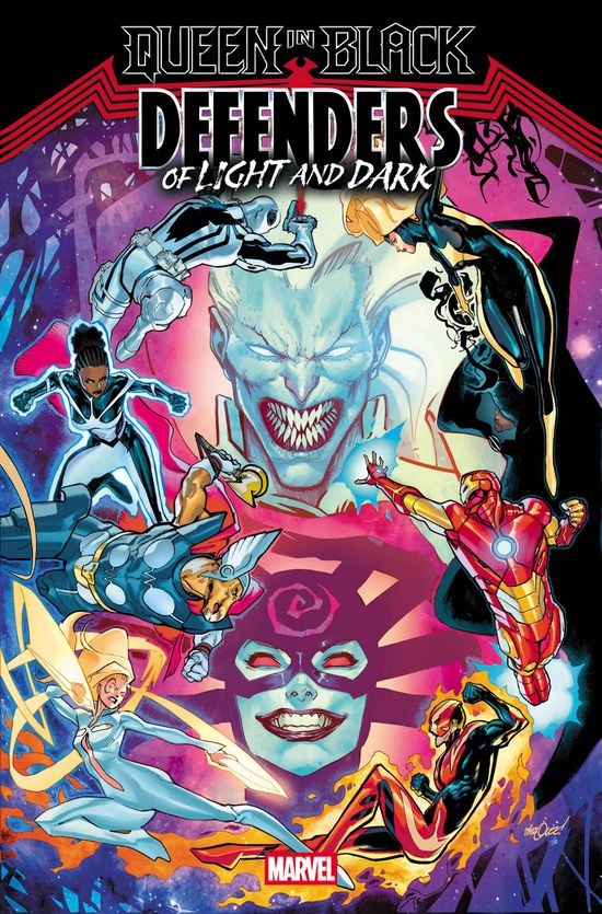 Cover of Queen In Black: Defenders Of Light And Dark #1, published by Marvel