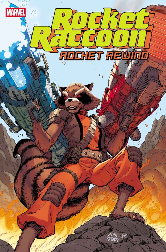 Cover of ROCKET RACCOON: ROCKET REWIND #1, published by Marvel
