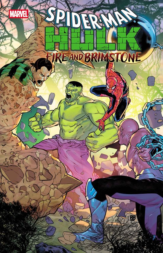 Cover of Spider-Man/Hulk: Fire And Brimstone #1, published by Marvel