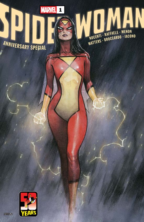 Cover of SPIDER-WOMAN 50TH ANNIVERSARY SPECIAL #1, published by Marvel