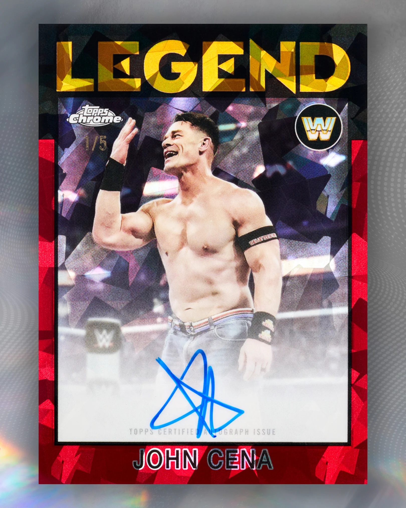 2026 Topps Chrome WWE Sapphire image posted by Topps