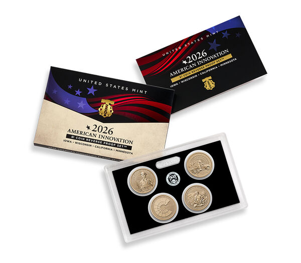 American Innovation 2026 $1 Coin Reverse Proof Set, struck at the San Francisco Mint, United States Mint product photograph