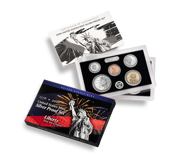 Semiquincentennial Silver Proof Set 2026, struck at the San Francisco Mint, United States Mint product photograph