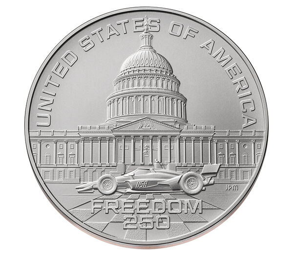 2026 Freedom 250 Race Medal, struck at the Philadelphia Mint, United States Mint product photograph