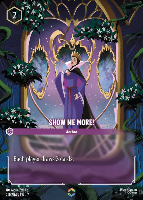 Show Me More!, an Enchanted card from Disney Lorcana: Archazia's Island