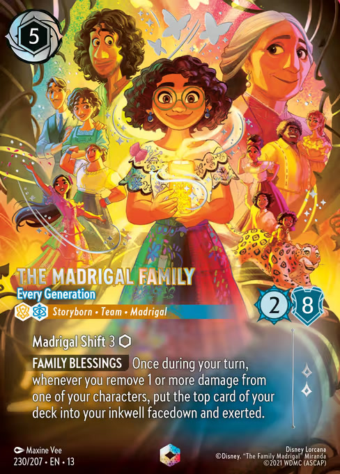The Madrigal Family - Every Generation, an Enchanted card from Disney Lorcana: Attack of the Vine!