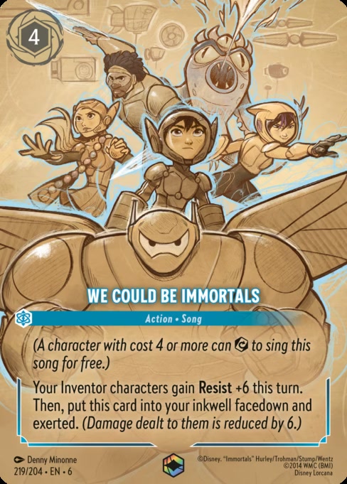 We Could Be Immortals, an Enchanted card from Disney Lorcana: Azurite Sea