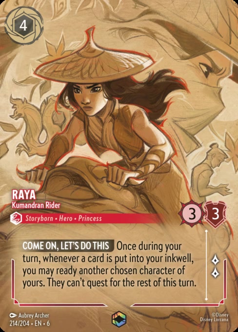 Raya - Kumandran Rider, an Enchanted card from Disney Lorcana: Azurite Sea