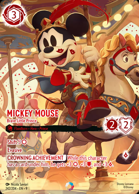 Mickey Mouse - Brave Little Prince, an Iconic card from Disney Lorcana: Fabled