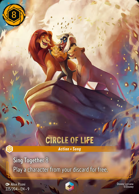 Circle of Life, an Enchanted card from Disney Lorcana: Fabled