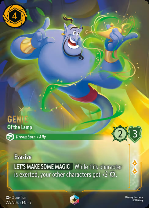 Genie - Of the Lamp, an Enchanted card from Disney Lorcana: Fabled