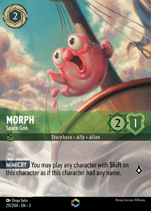 Morph - Space Goo, an Enchanted card from Disney Lorcana: Into the Inklands