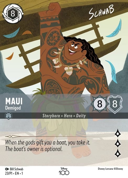 Maui - Demigod, a Promo card from Disney Lorcana: Promo Set 1
