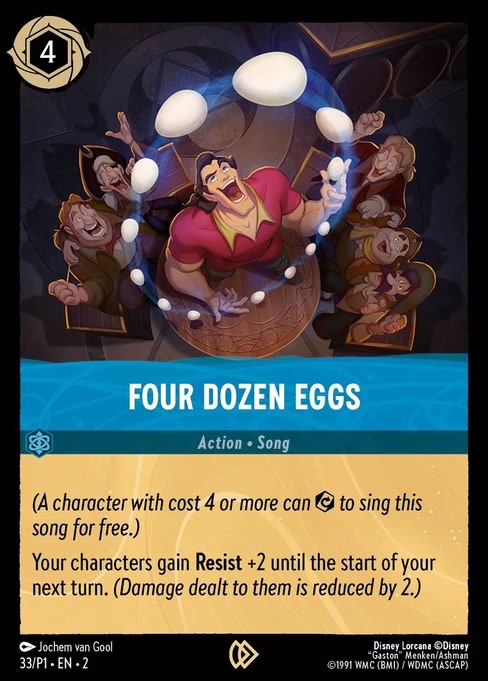 Four Dozen Eggs, a Promo card from Disney Lorcana: Promo Set 1