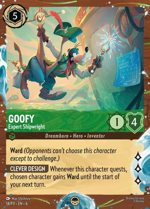 Goofy - Expert Shipwright, a Promo card from Disney Lorcana: Promo Set 3