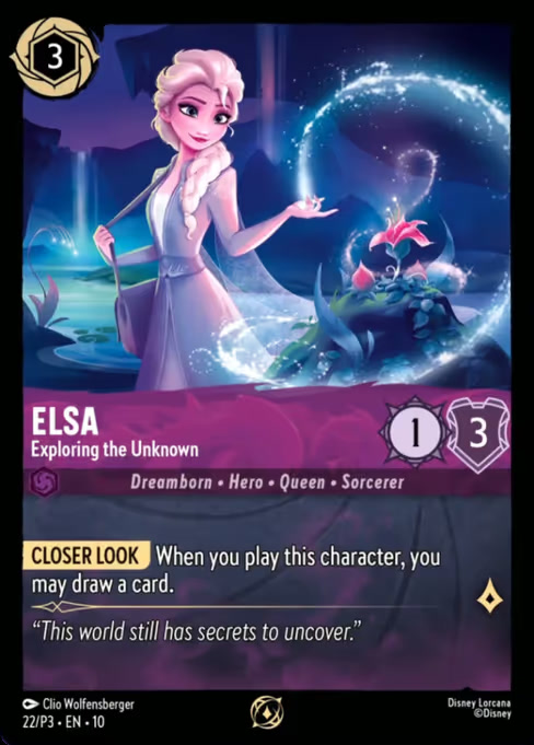 Elsa - Exploring the Unknown, a Promo card from Disney Lorcana: Promo Set 3