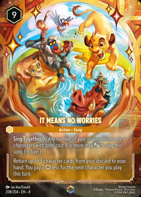 It Means No Worries, an Enchanted card from Disney Lorcana: Reign of Jafar