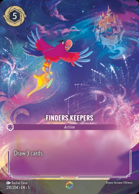 Finders Keepers, an Enchanted card from Disney Lorcana: Shimmering Skies