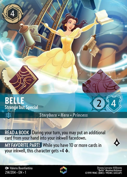 Belle - Strange but Special, an Enchanted card from Disney Lorcana: The First Chapter
