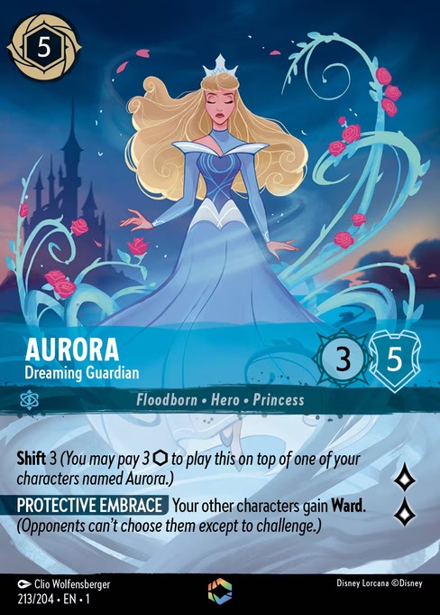 Aurora - Dreaming Guardian, an Enchanted card from Disney Lorcana: The First Chapter