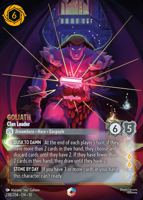 Goliath - Clan Leader, an Enchanted card from Disney Lorcana: Whispers in the Well