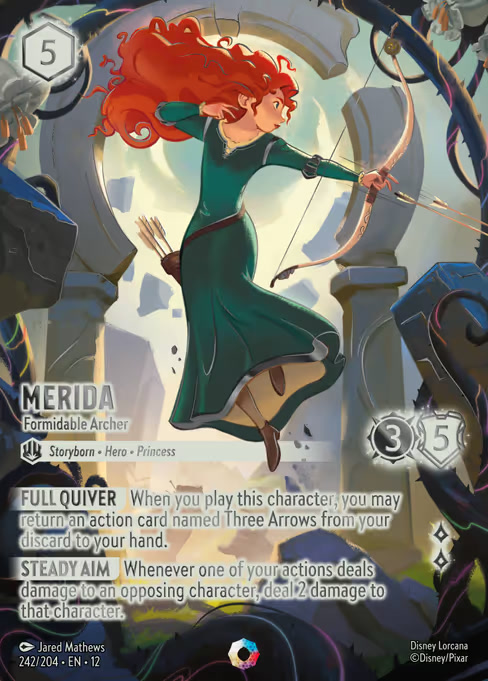 Merida - Formidable Archer, an Iconic card from Disney Lorcana: Wilds Unknown