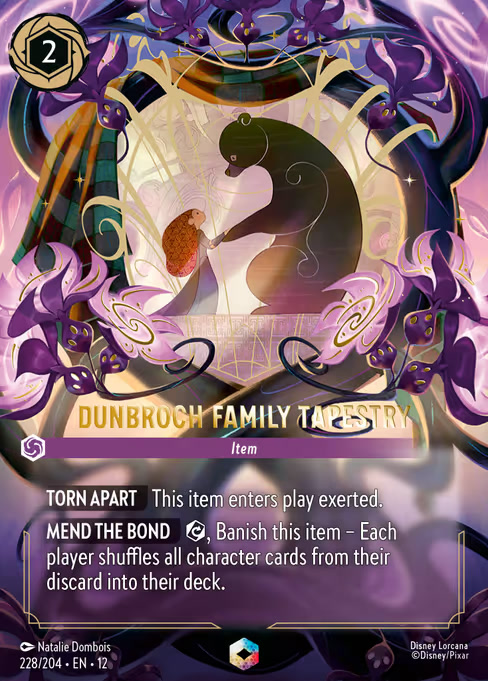 DunBroch Family Tapestry, an Enchanted card from Disney Lorcana: Wilds Unknown