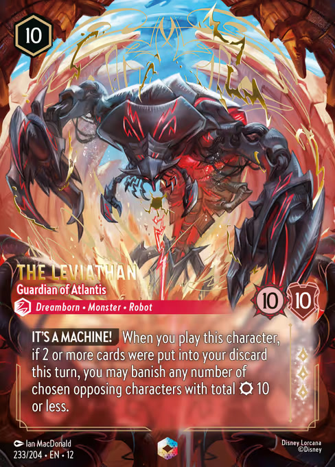 The Leviathan - Guardian of Atlantis, an Enchanted card from Disney Lorcana: Wilds Unknown