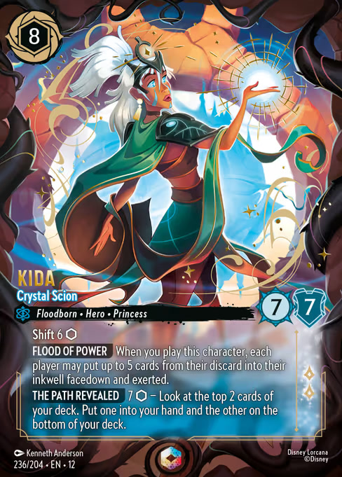 Kida - Crystal Scion, an Enchanted card from Disney Lorcana: Wilds Unknown
