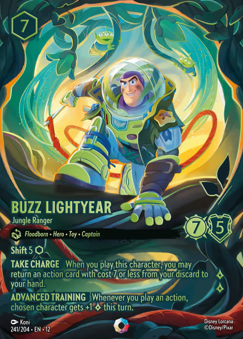 Buzz Lightyear - Jungle Ranger, an Iconic card from Disney Lorcana: Wilds Unknown