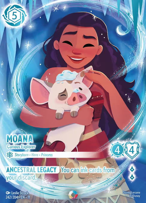 Moana - Curious Explorer, an Iconic card from Disney Lorcana: Winterspell