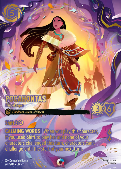 Pocahontas - Peacekeeper, an Iconic card from Disney Lorcana: Winterspell