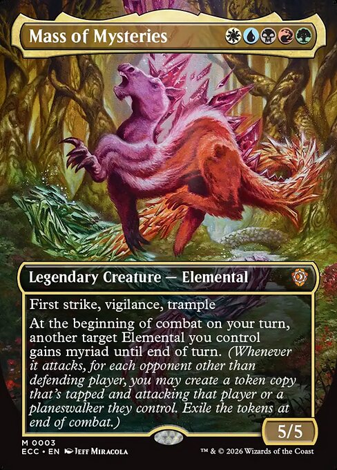 Mass of Mysteries, a Mythic card from Magic: The Gathering: Lorwyn Eclipsed Commander