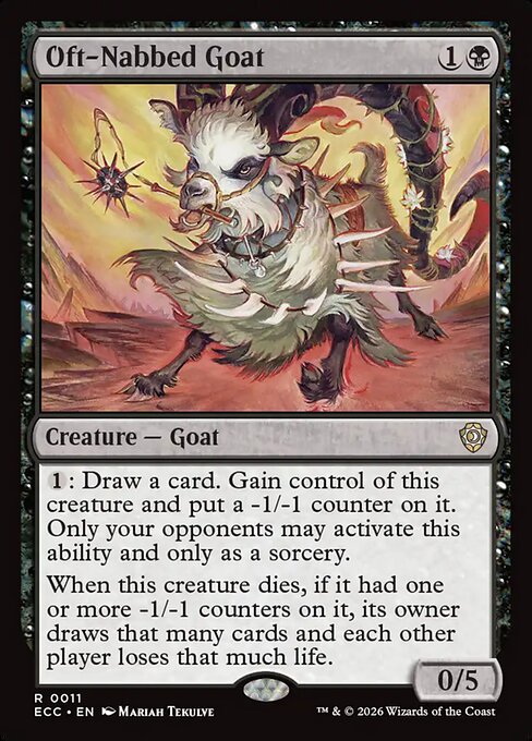 Oft-Nabbed Goat, a Rare card from Magic: The Gathering: Lorwyn Eclipsed Commander