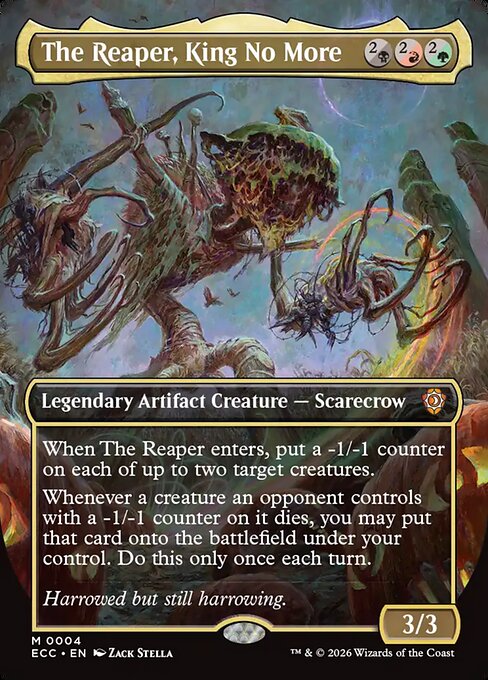 The Reaper, King No More, a Mythic card from Magic: The Gathering: Lorwyn Eclipsed Commander