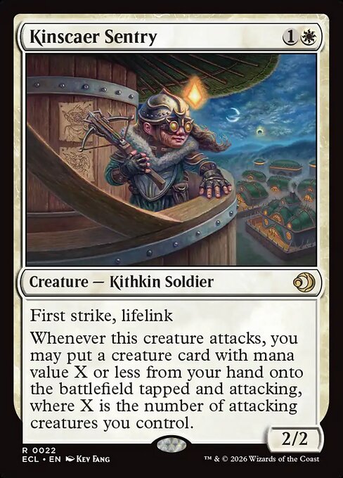 Kinscaer Sentry, a Rare card from Magic: The Gathering: Lorwyn Eclipsed