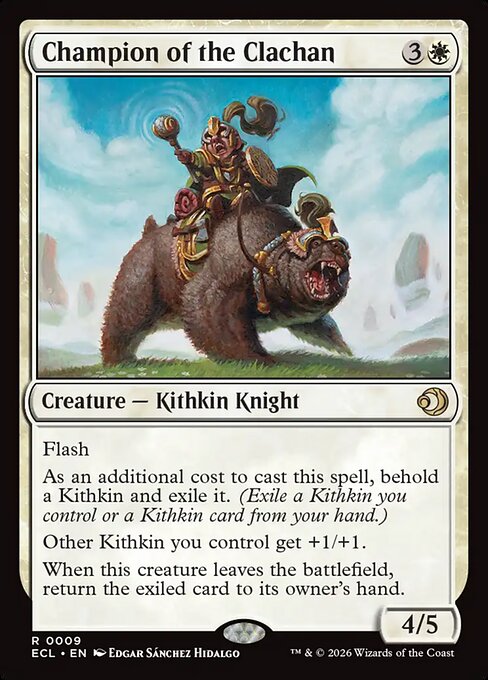 Champion of the Clachan, a Rare card from Magic: The Gathering: Lorwyn Eclipsed