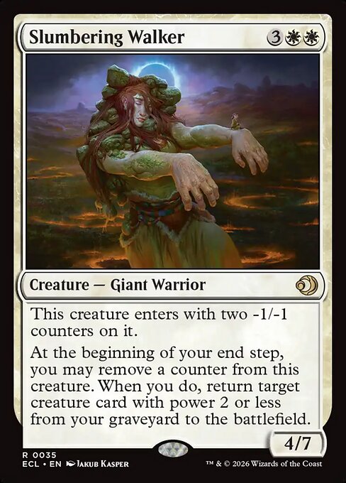 Slumbering Walker, a Rare card from Magic: The Gathering: Lorwyn Eclipsed