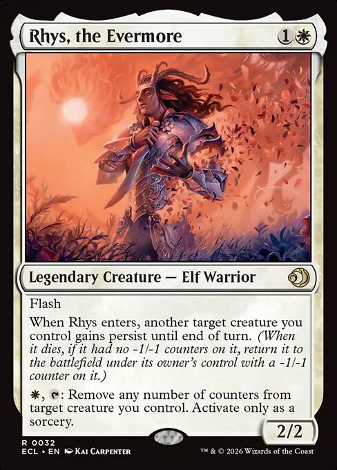 Rhys, the Evermore, a Rare card from Magic: The Gathering: Lorwyn Eclipsed