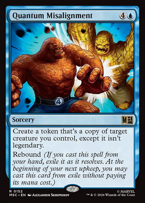 Quantum Misalignment, a card from Magic: The Gathering: Marvel Super Heroes Commander