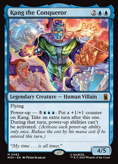 Kang the Conqueror, a Mythic card from Magic: The Gathering: Marvel Super Heroes