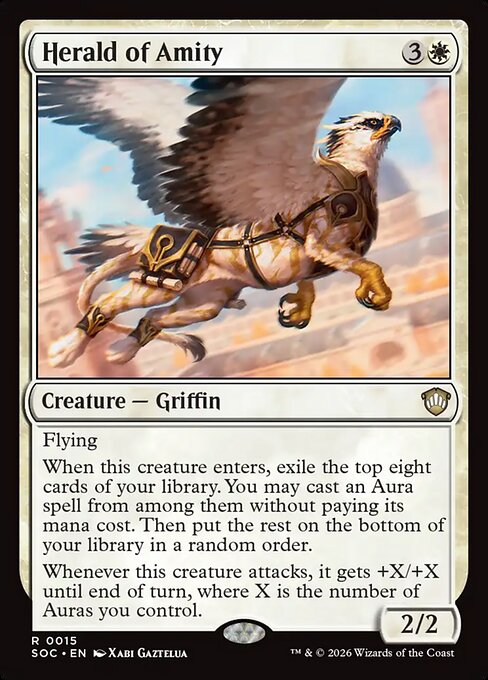Herald of Amity, a Rare card from Magic: The Gathering: Secrets of Strixhaven Commander