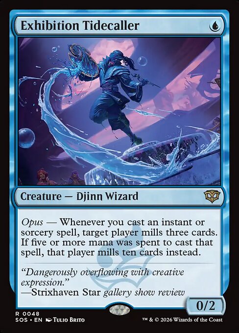 Exhibition Tidecaller, a Rare card from Magic: The Gathering: Secrets of Strixhaven