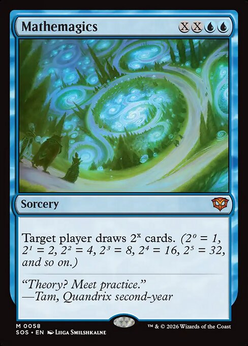 Mathemagics, a Mythic card from Magic: The Gathering: Secrets of Strixhaven